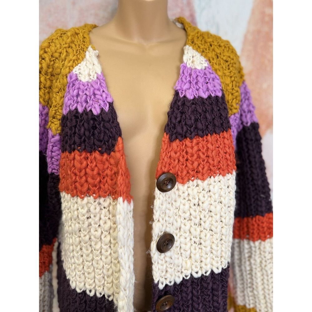 Free People Myles Stripe Cardi $198 - Picture 7 of 9